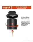 ONGROK Personal Air Filter w/ Replaceable Cartridges