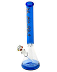 Ink Blue Koi 18" Full Color Beaker Bong x Empire Glassworks Fishbowl Bowl