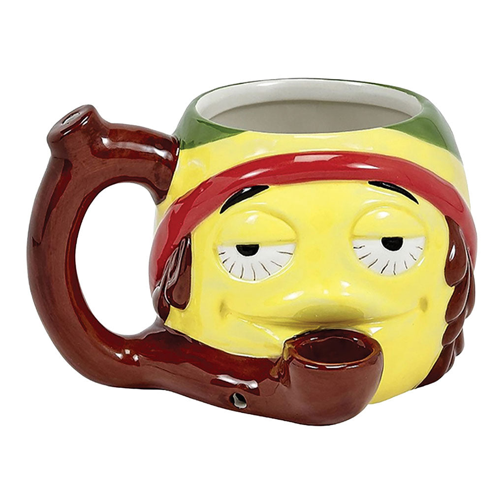 RASTA STONED EMOJI PREMIUM ROAST &amp; TOAST PIPE MUG