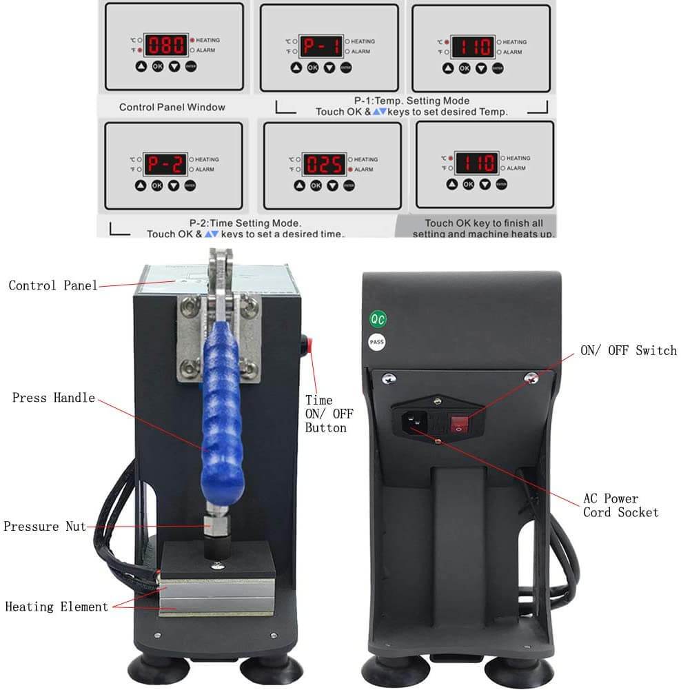 Professional Rosin Press 1000lbs - Extract Oil &amp; Resin