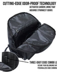 Smell Proof Backpack with Lock (Black)