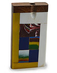 Handmade Wooden Abstract Tiles Dugout w/ One Hitter