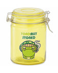 GLASS JAR WITH CLASP