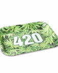 420 Green Metal Rollin' Tray
