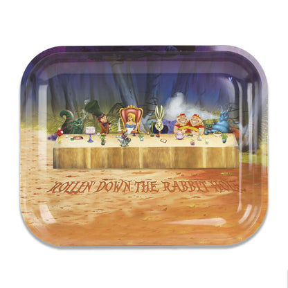 Alice Tea Party Metal Tray