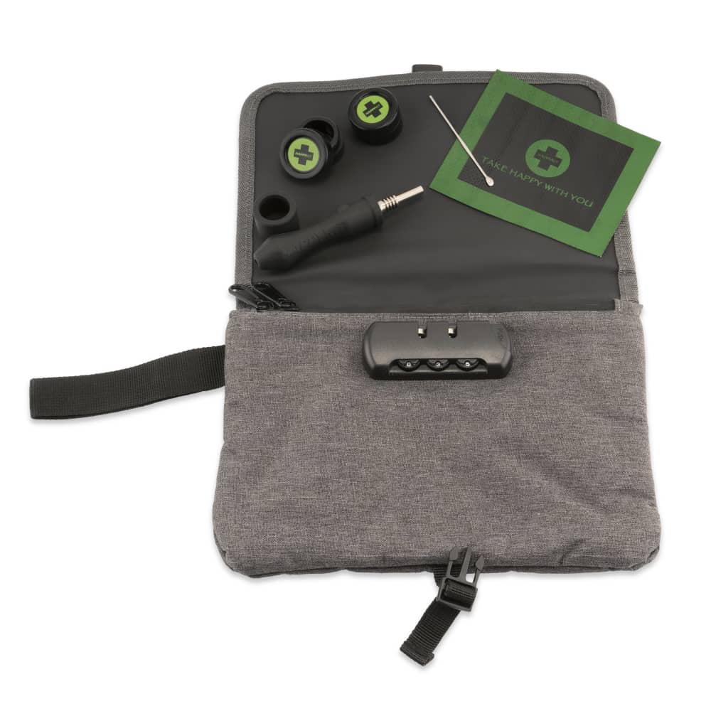 Happy Pouch Dab by Happy Kit All-in-One Smell Proof Travel Kit for Concentrates