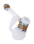 GLASS BUBBLER WITH WIG WAG
