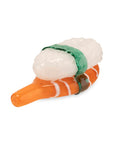 Custom Glass 5” Sushi Salmon Nigiri Hand Pipe
